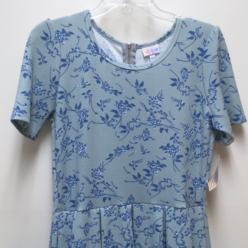 LuLaRoe Amelia Blue Floral Large